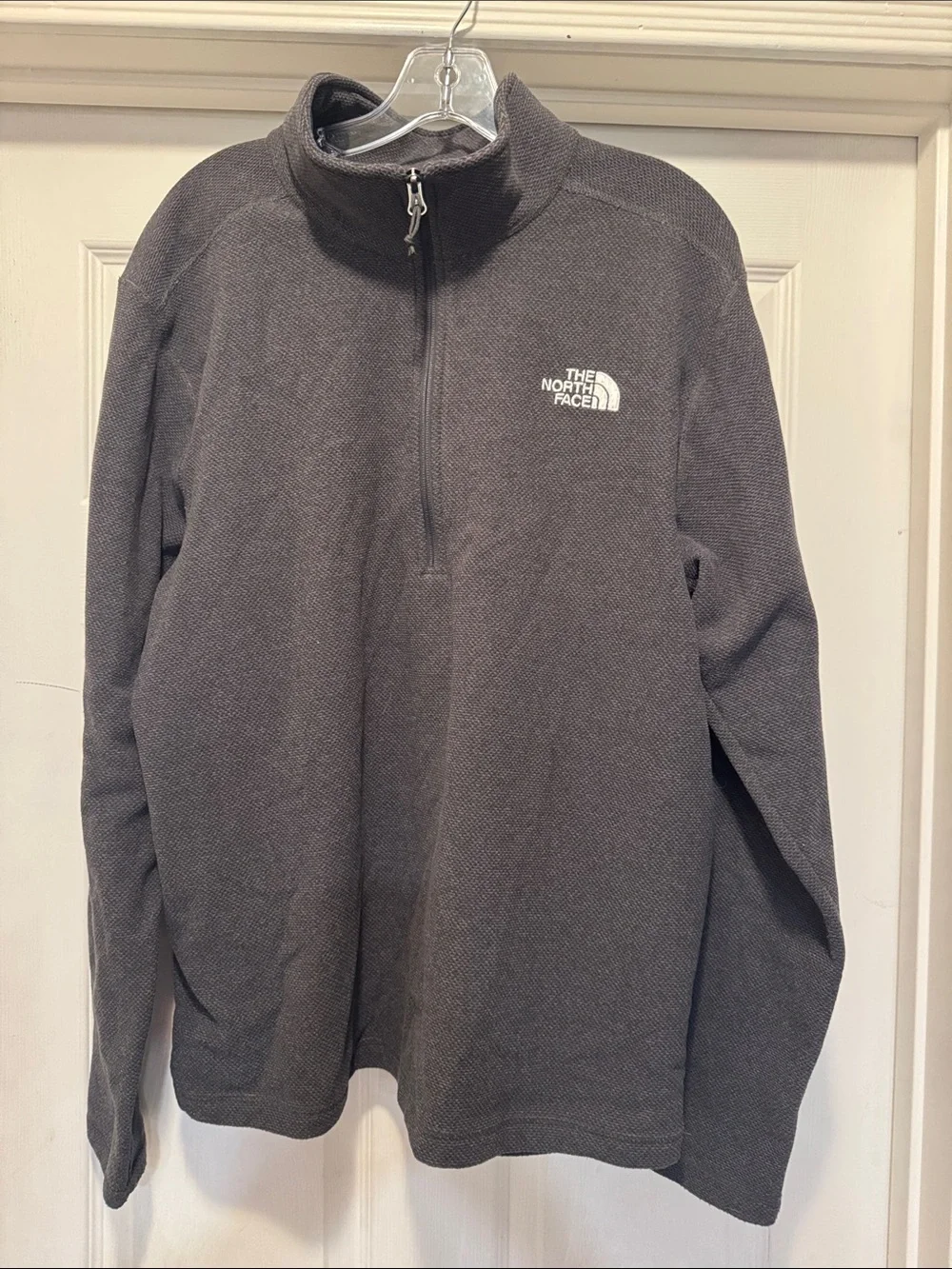 The North Face Charcol gray  Quarter-Zip Fleece Pullover